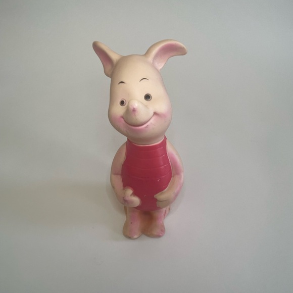 Piglet Squeak Rubber Toy - Piglet Backpack Plush Clip - Piglet Crazy Straw - Picture 3 of 13
